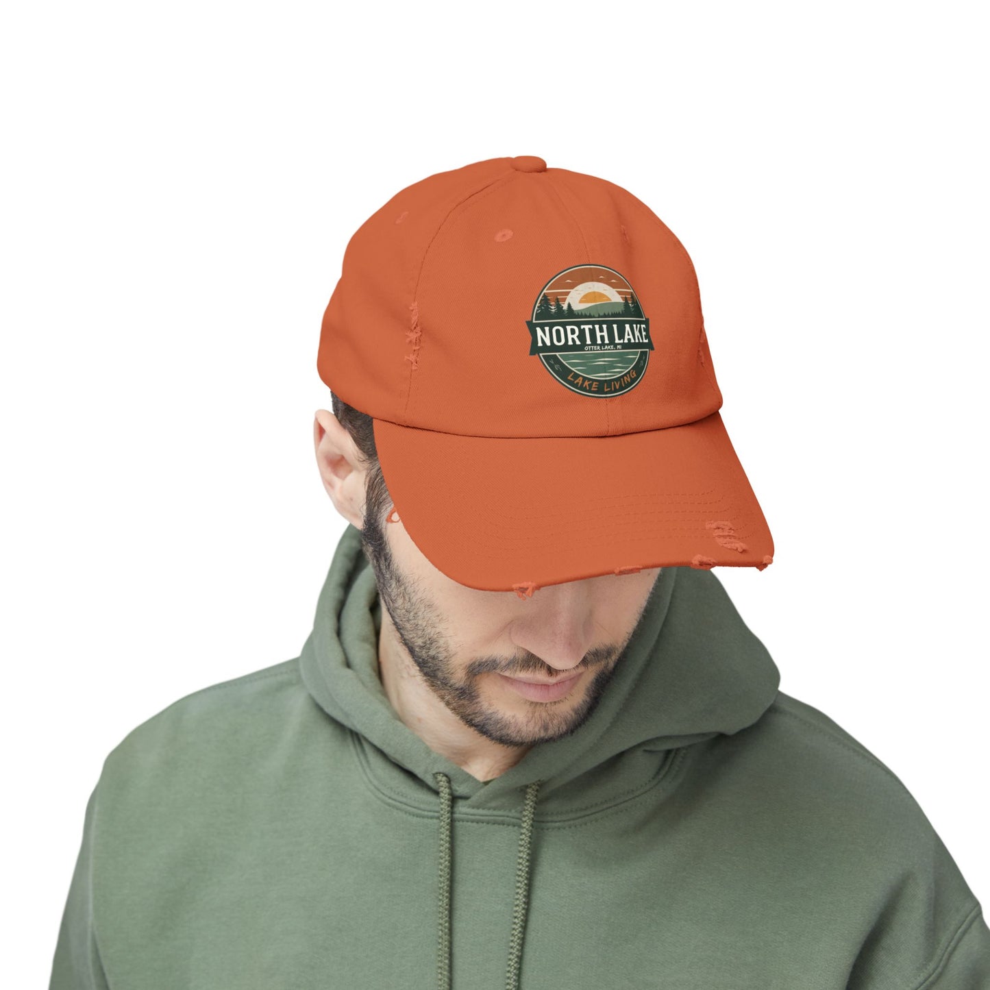 North Lake Distressed Cap — Vintage Lake Living Baseball Hat