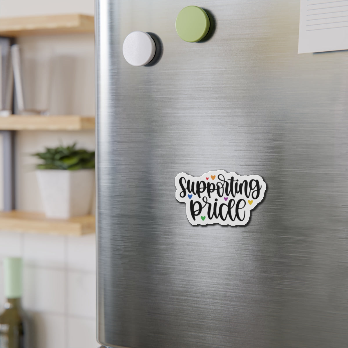Die-Cut Magnet: Supporting Pride