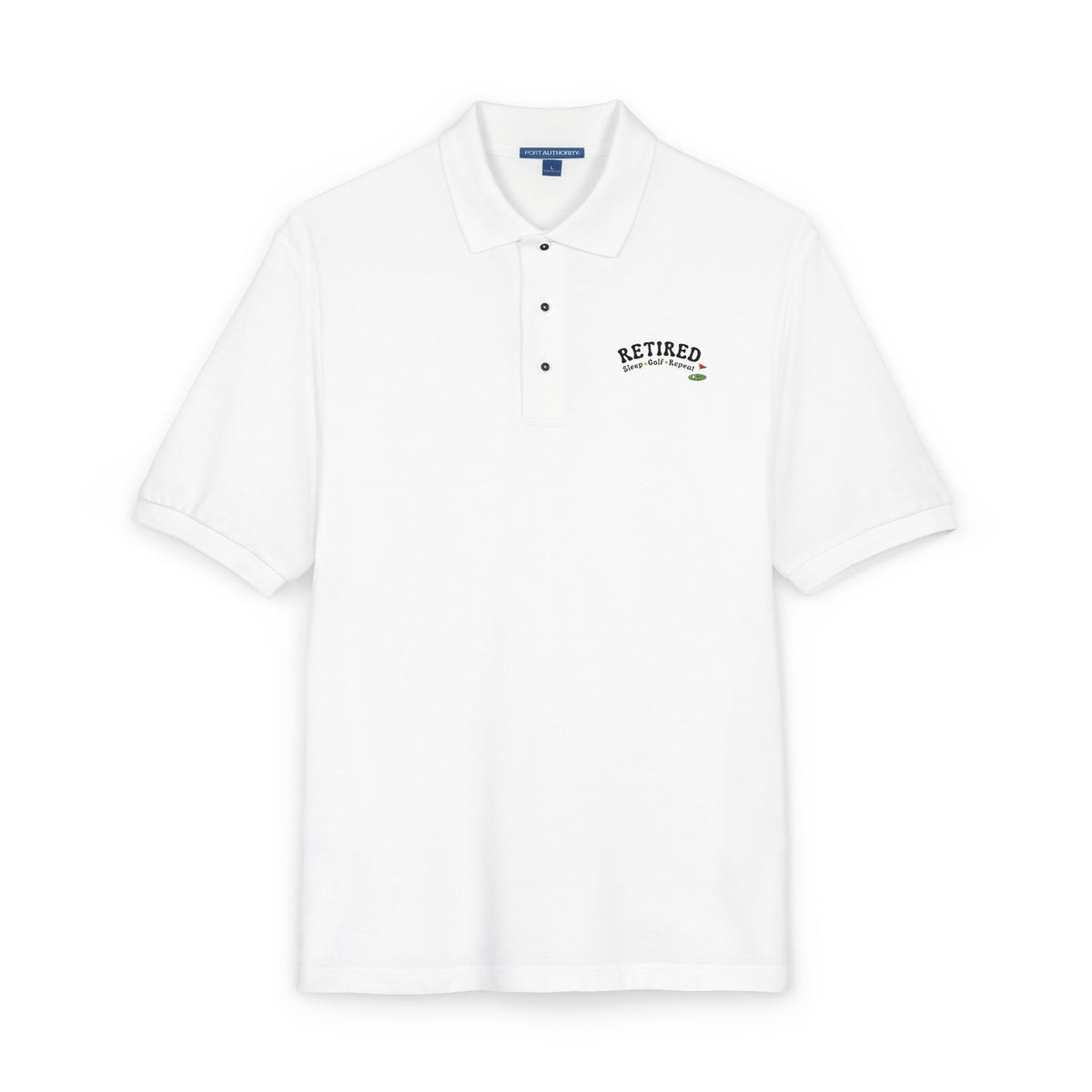 Embroidered Polo Shirt - RETIRED - Sleep, Golf, Repeat