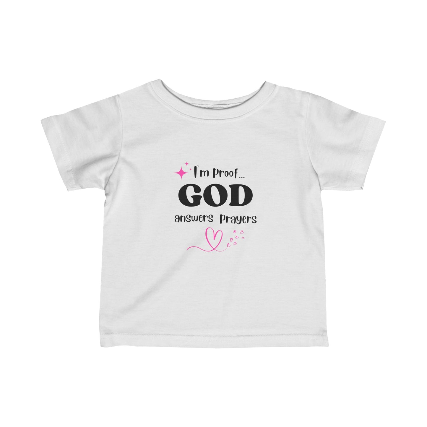 Infant T-shirt: I'm proof...pink star