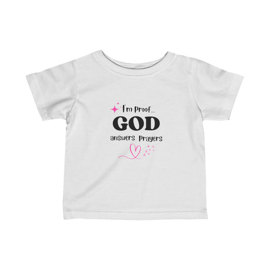 Infant T-shirt: I'm proof...pink star