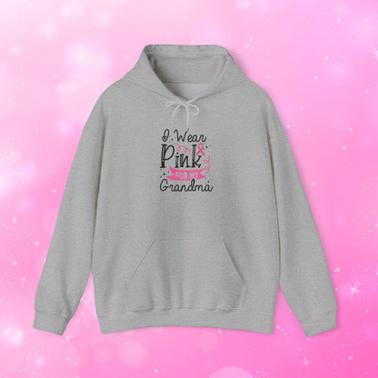 Unisex Heavy Weight Sweatshirt (Hoodie) - Breast Cancer - I Wear Pink for My Grandma