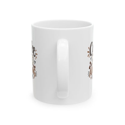 Ceramic Mug (11oz, 15oz) — Coffee because adulting is hard
