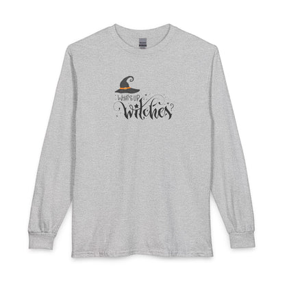 Unisex Long Sleeve T-Shirt - Halloween - What's Up Witches?