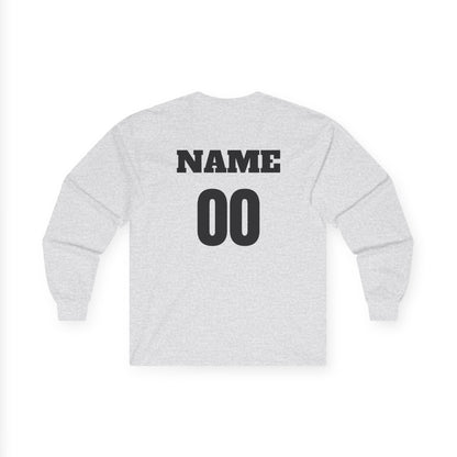 Hockey Dad Long Sleeve T-Shirt — Personalized Player Name & Number | Travel Hockey Gift