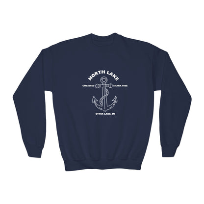 North Lake Youth Sweatshirt (Crewneck) - Anchor Graphic