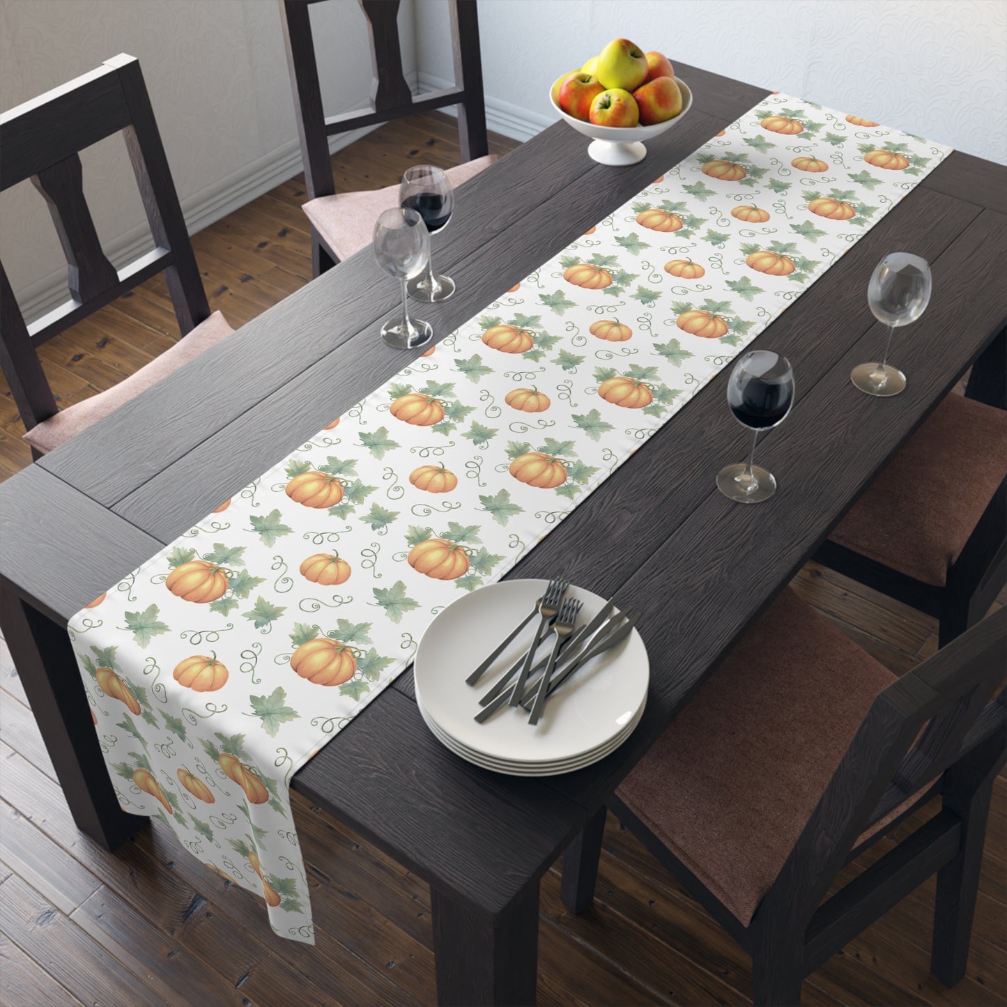 Table Runner (Cotton, Poly): Pumpkins