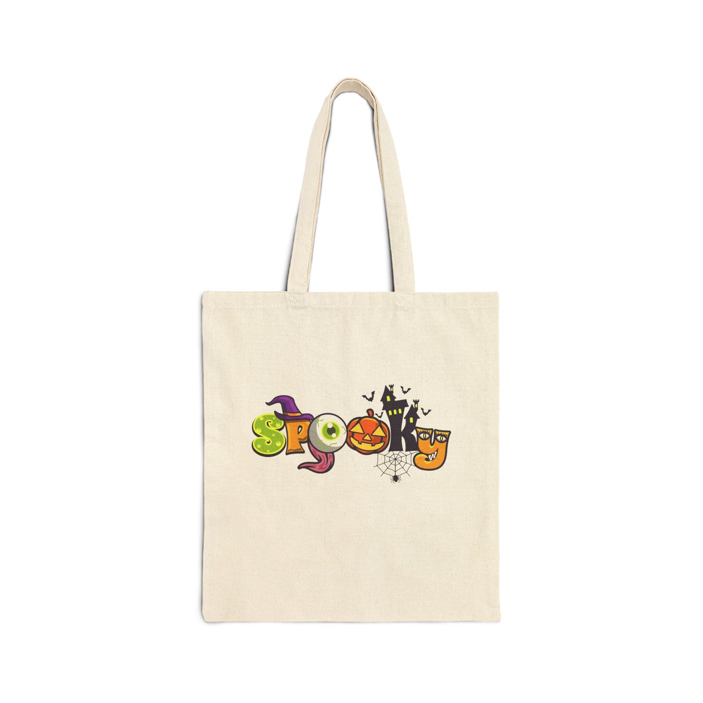 Halloween Canvas Tote Bag: Spooky