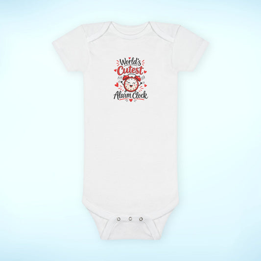 Infant / Toddler Onesie® – World's Cutest Alarm Clock (Boy)