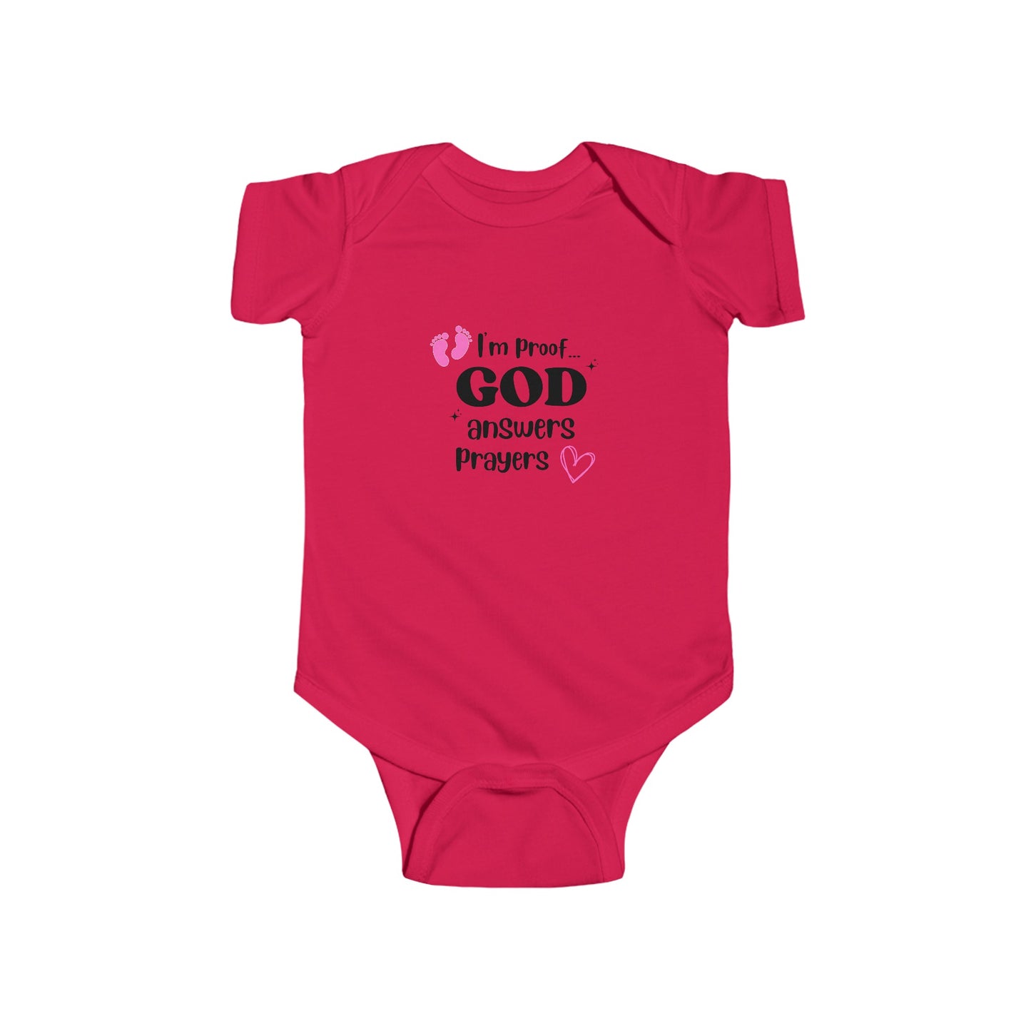 Infant Fine Jersey Onesie: I'm proof...pink feet