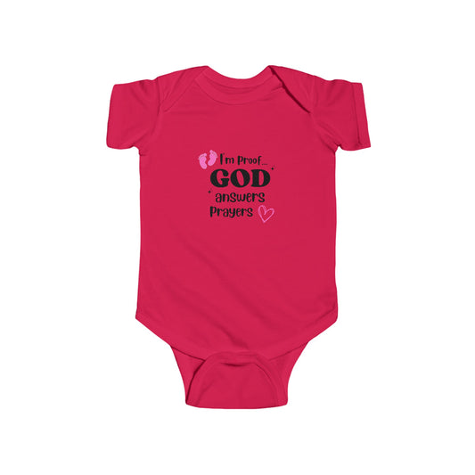 Infant Fine Jersey Onesie: I'm proof...pink feet
