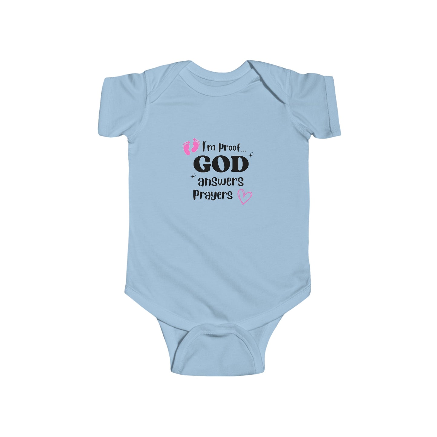 Infant Fine Jersey Onesie: I'm proof...pink feet