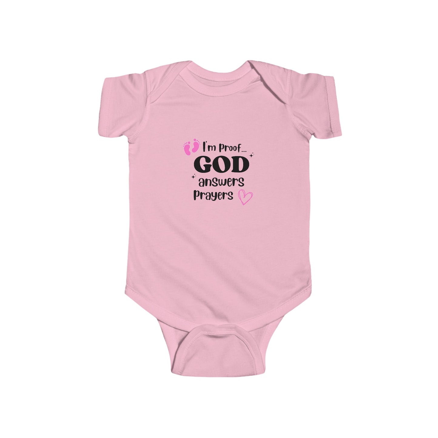 Infant Fine Jersey Onesie: I'm proof...pink feet