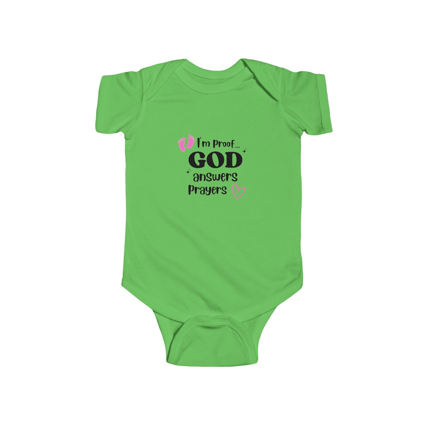 Infant Fine Jersey Onesie: I'm proof...pink feet