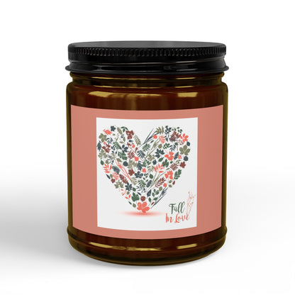 Scented Soy Candle - Fall in Love (Heart), 4oz & 9oz
