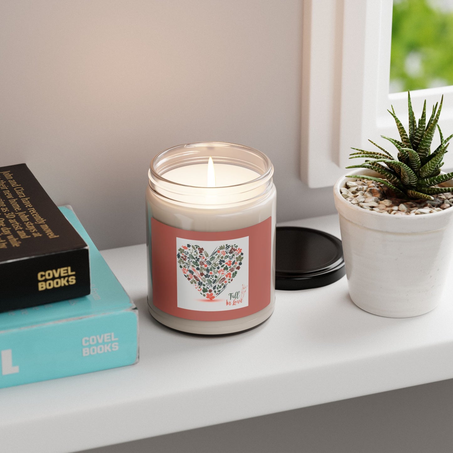 Scented Soy Candle, 9oz: Fall in Love (Heart)