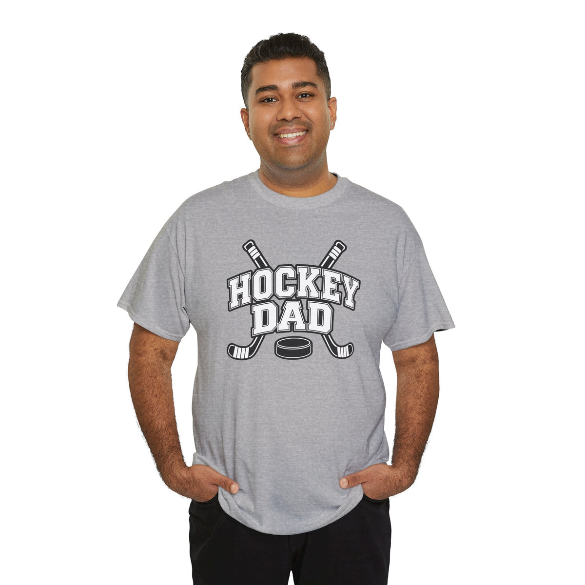 Hockey Dad T-Shirt — Personalized Player Name & Number | Travel Hockey Gift