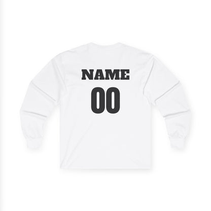 Hockey Mom Long Sleeve T-Shirt — Personalized Player Name & Number | Travel Hockey Gift