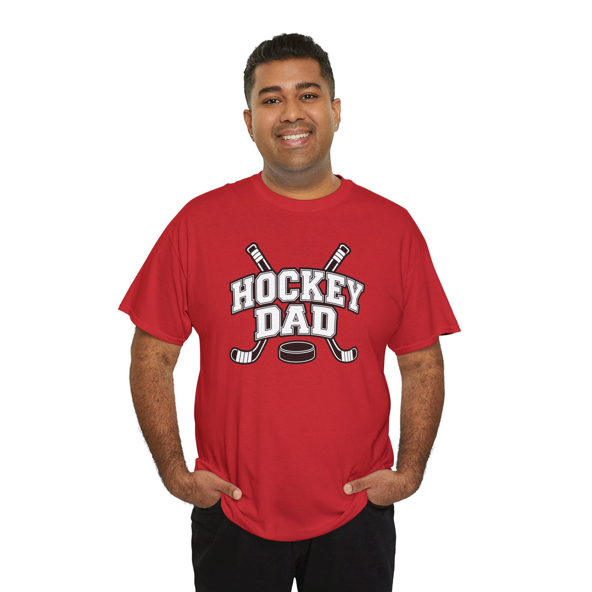 Hockey Dad T-Shirt — Personalized Player Name & Number | Travel Hockey Gift