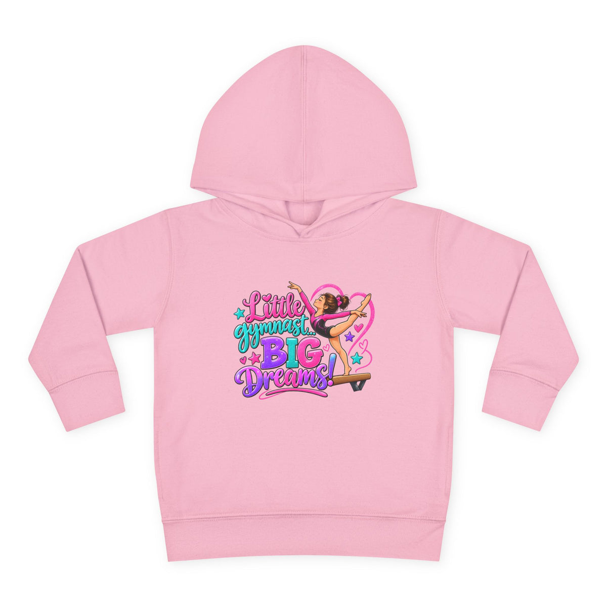 Girls Gymnastics Sweatshirt (Hoodie), Toddler — Little Gymnast, Big Dreams