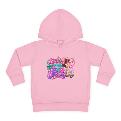 Girls Gymnastics Sweatshirt (Hoodie), Toddler — Little Gymnast, Big Dreams