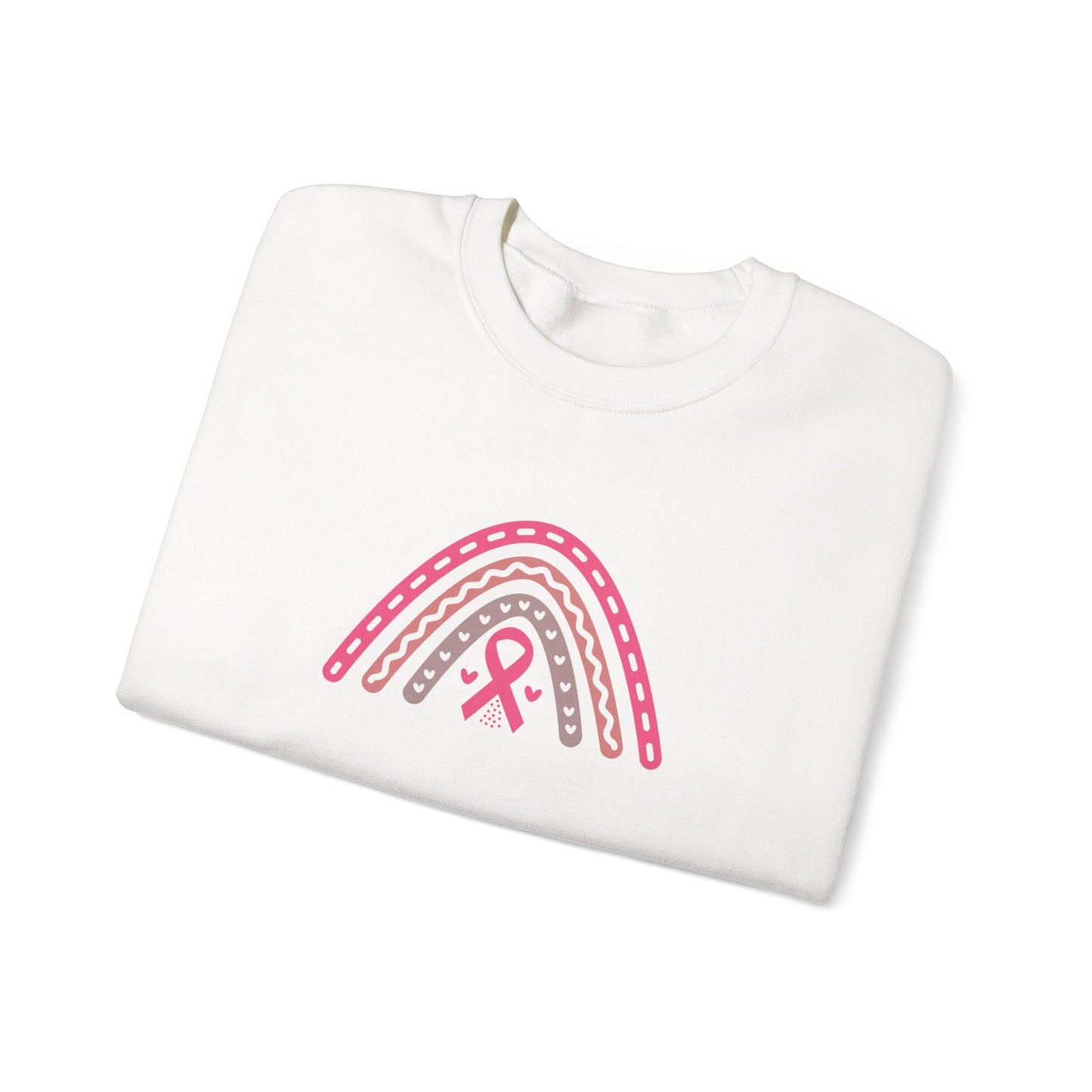 Unisex Heavy Blend™ Crewneck Sweatshirt: Southwest rainbow breast cancer