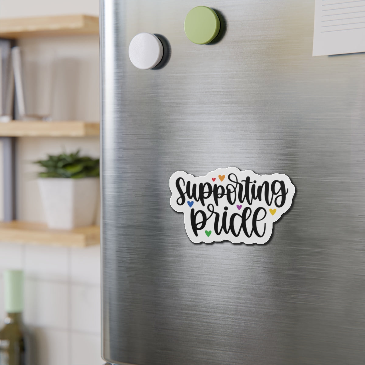 Die-Cut Magnet: Supporting Pride
