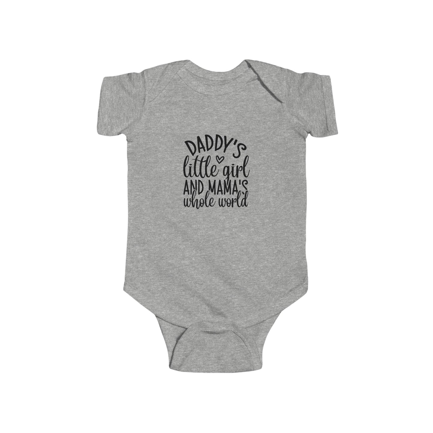 Infant Fine Jersey Onesie: Daddys girl, mamas world onesie