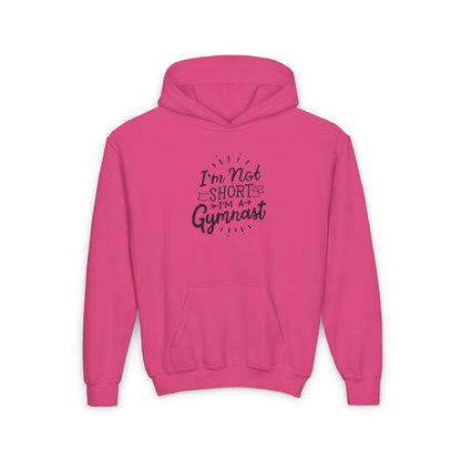 Girls Gymnastics Sweatshirt (Hoodie) - Gymnastics - I'm Not Short, I'm a Gymnast
