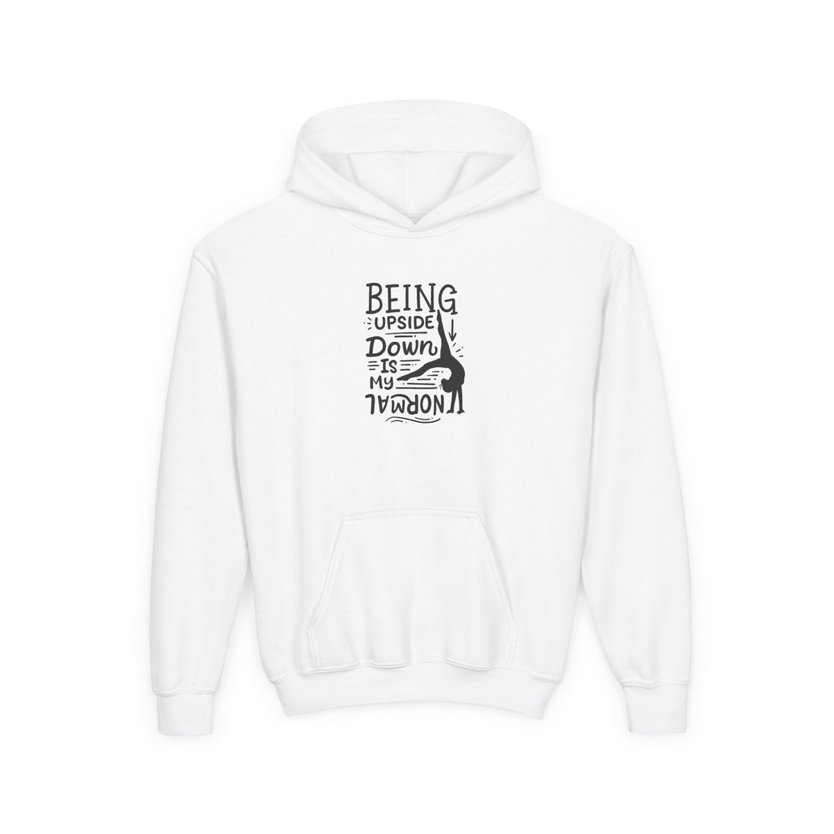 Girls Gymnastics (Hoodie) — Gymnastics — Being Upside Down Is My Normal