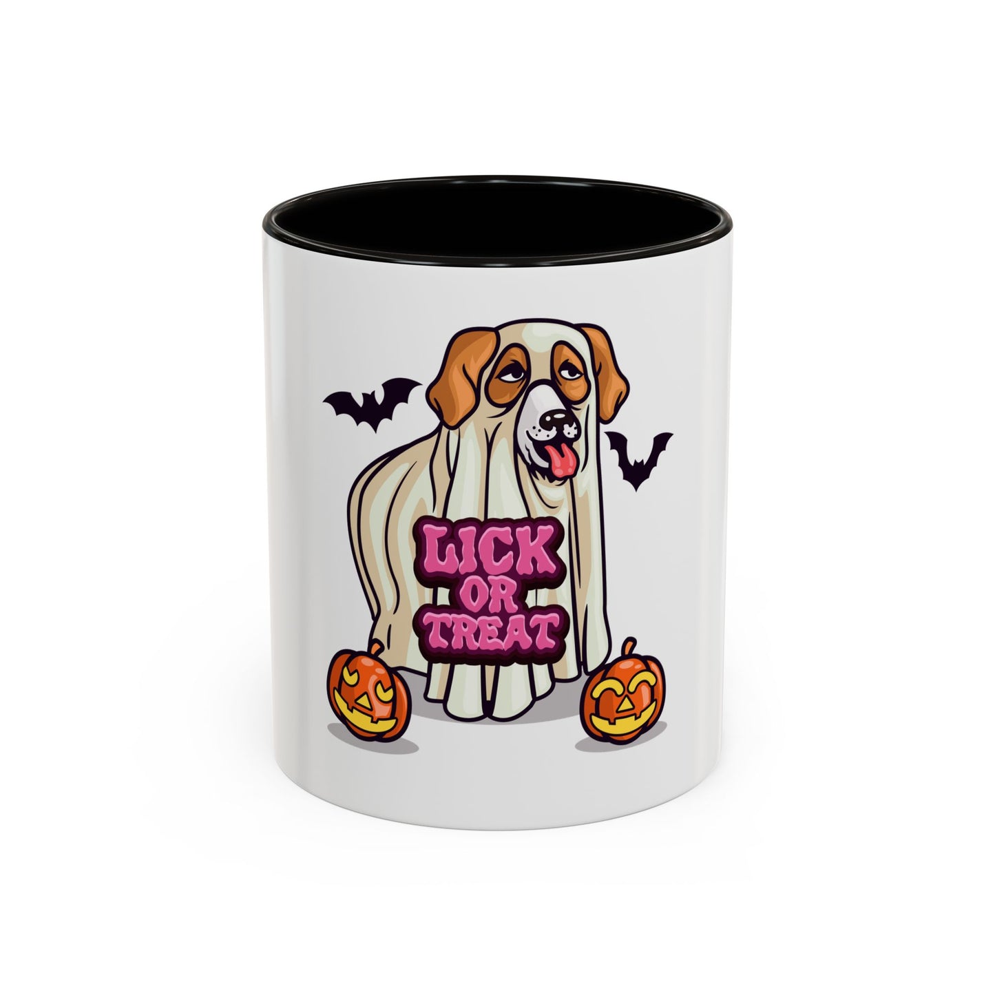 Ceramic Mug (11oz & 15oz) - Halloween - Lick or Treat Dog Graphic