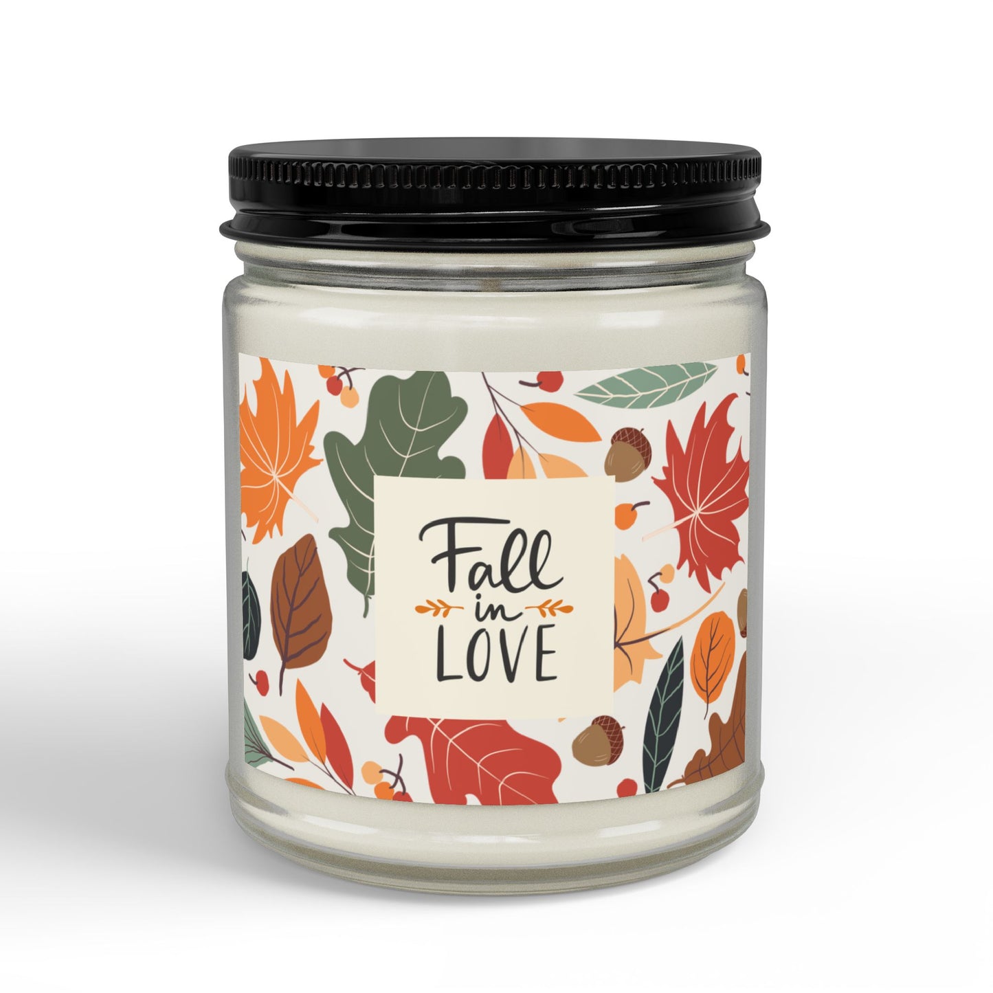 Scented Soy Candle - Fall in Love (Leaves), 4oz & 9oz