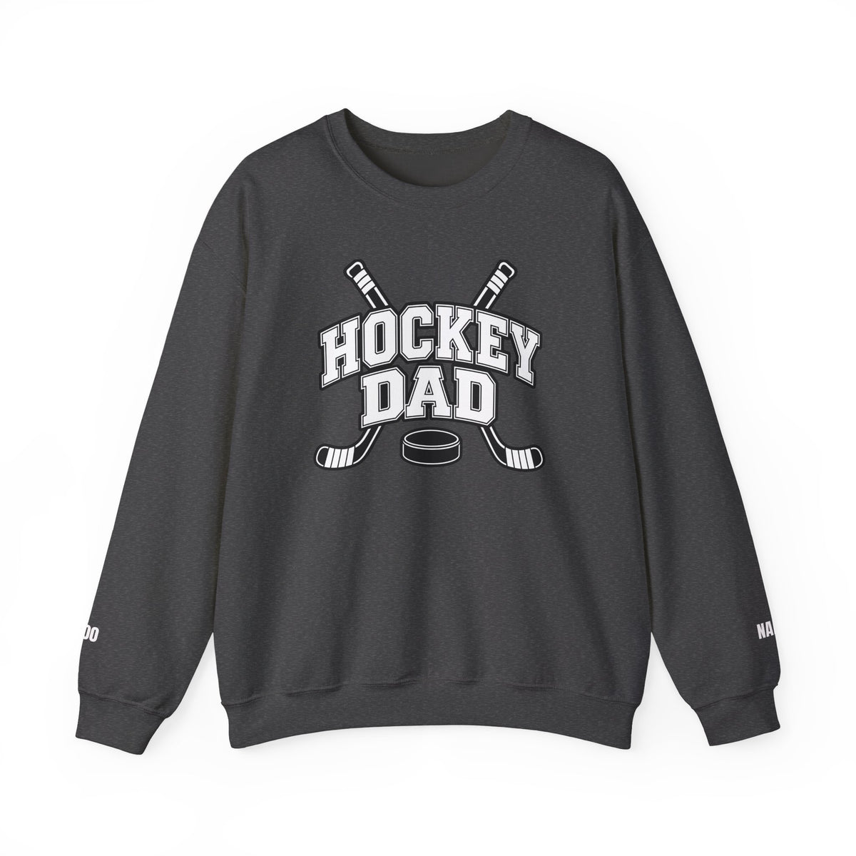 Hockey Dad Sweatshirt (Crewneck) — Personalized Player Name & Number | Travel Hockey Gift