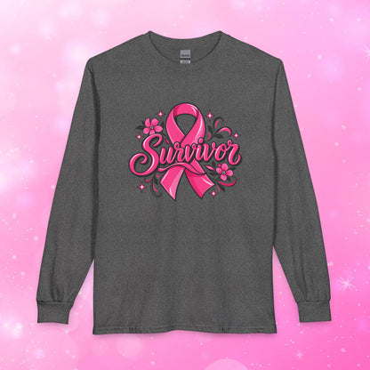 Unisex Long Sleeve T-Shirt - Breast Cancer - Survivor