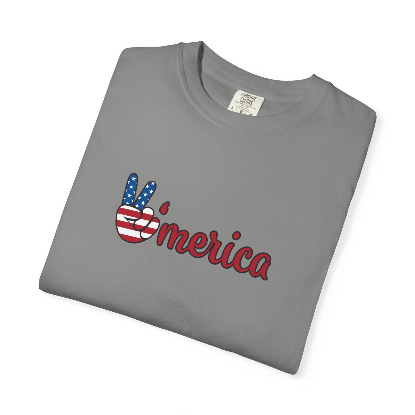 Unisex Garment-Dyed T-shirt: Peace America