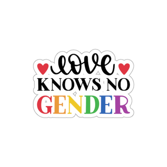 Kiss-Cut Stickers-Love knows no gender