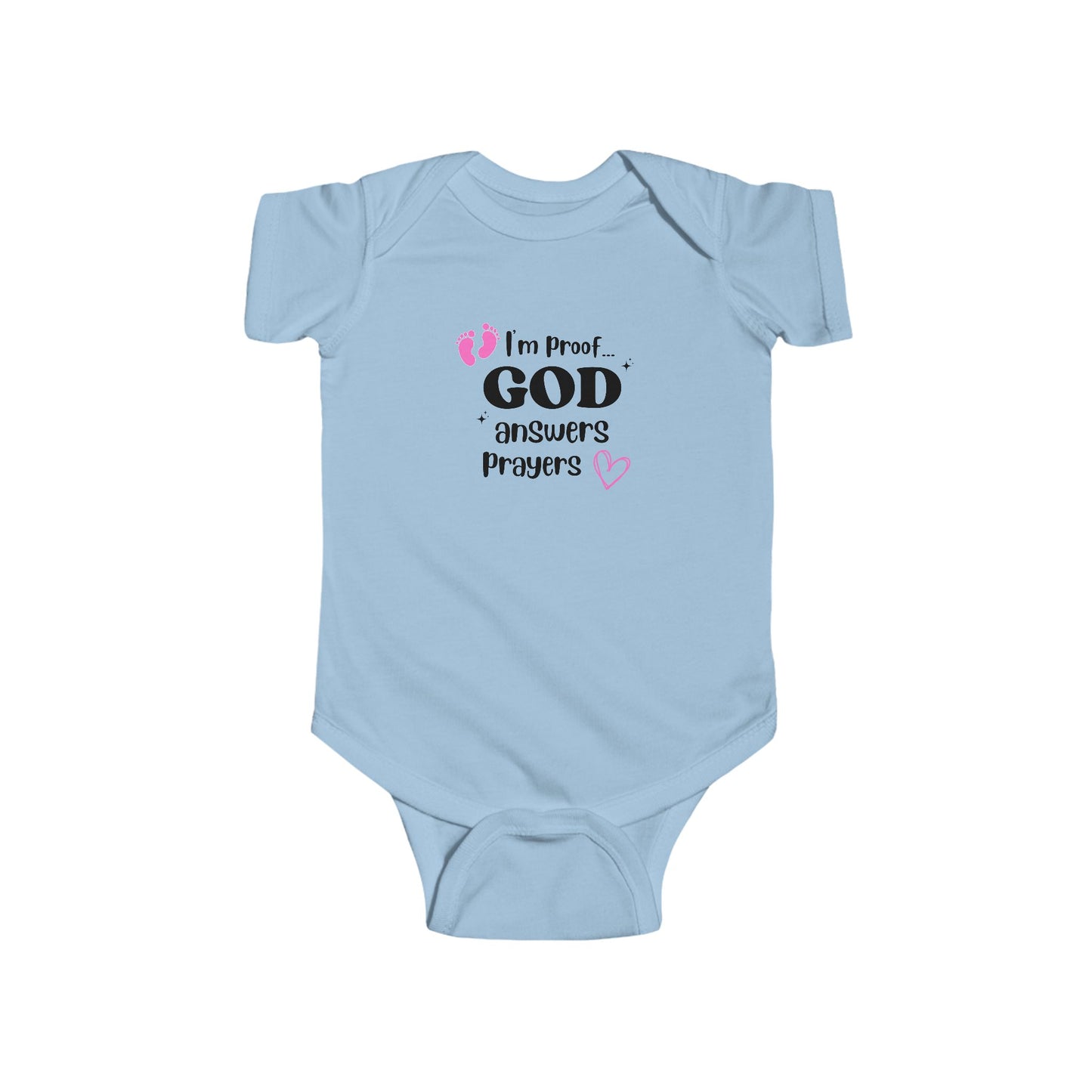 Infant Fine Jersey Onesie: I'm proof...pink feet