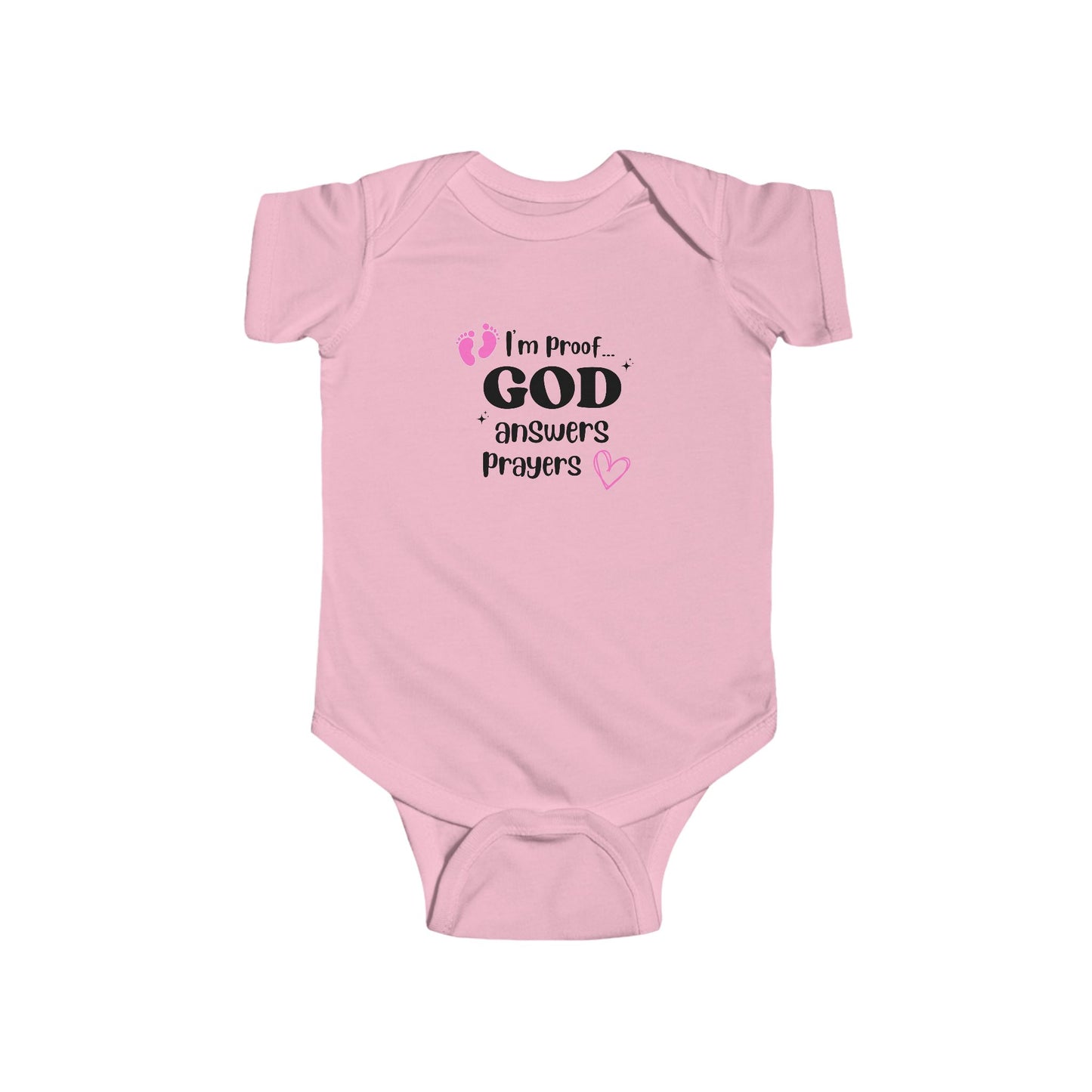 Infant Fine Jersey Onesie: I'm proof...pink feet