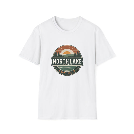 North Lake T-Shirt - Vintage Sunset Graphic