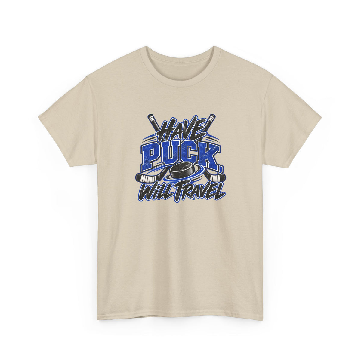 Hockey T-Shirt — Have Puck, Will Travel | Funny Travel Hockey Gift