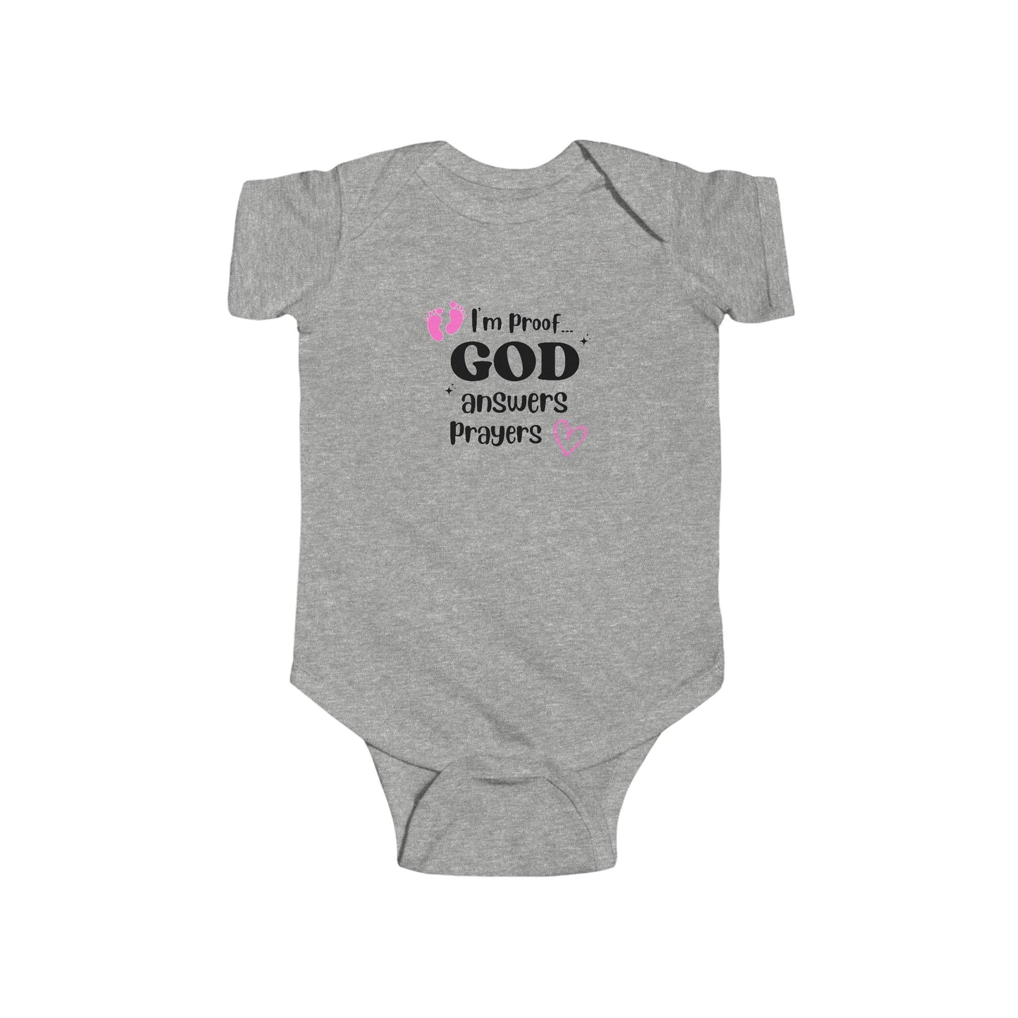 Infant Fine Jersey Onesie: I'm proof...pink feet