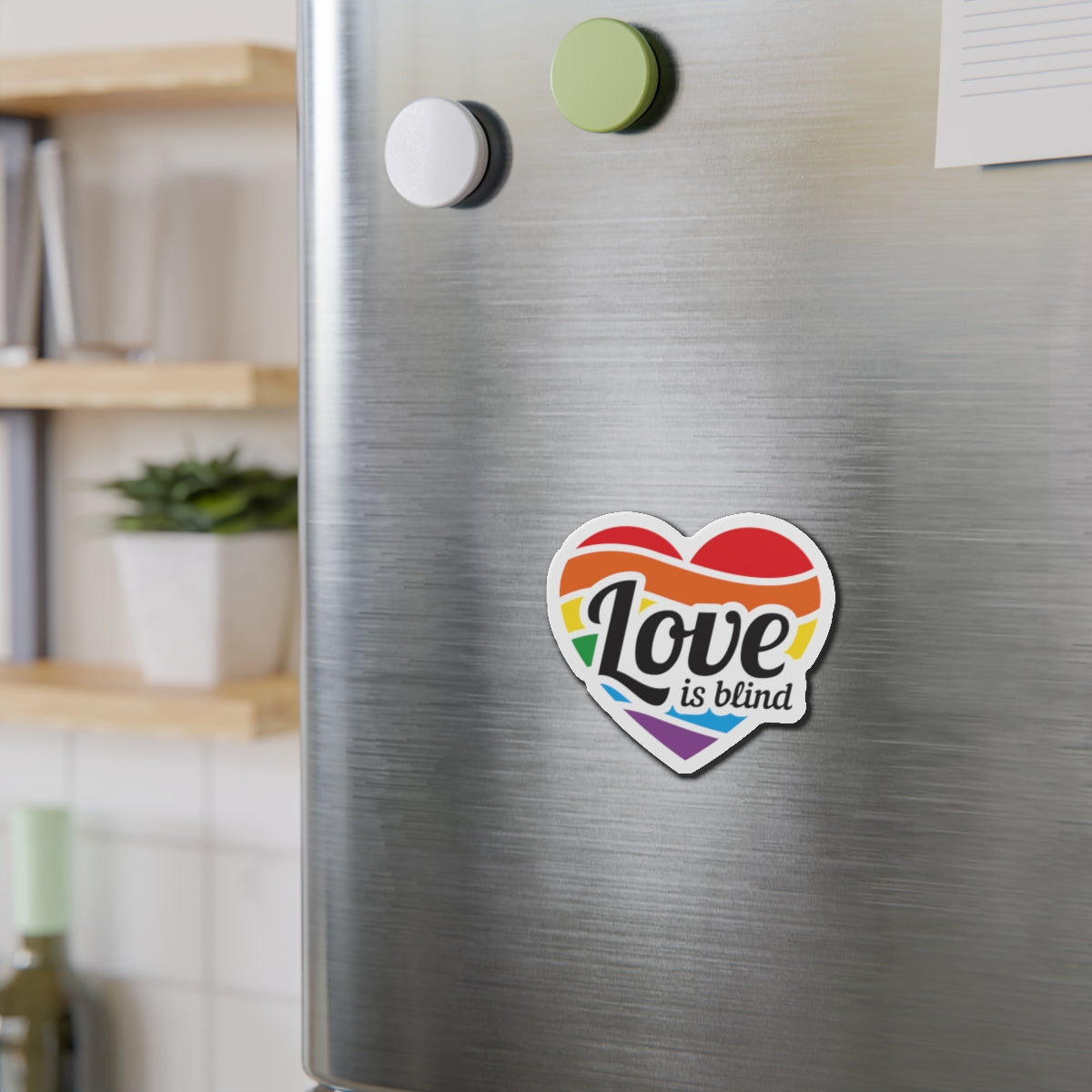 Die-Cut Magnet: Love is Blind