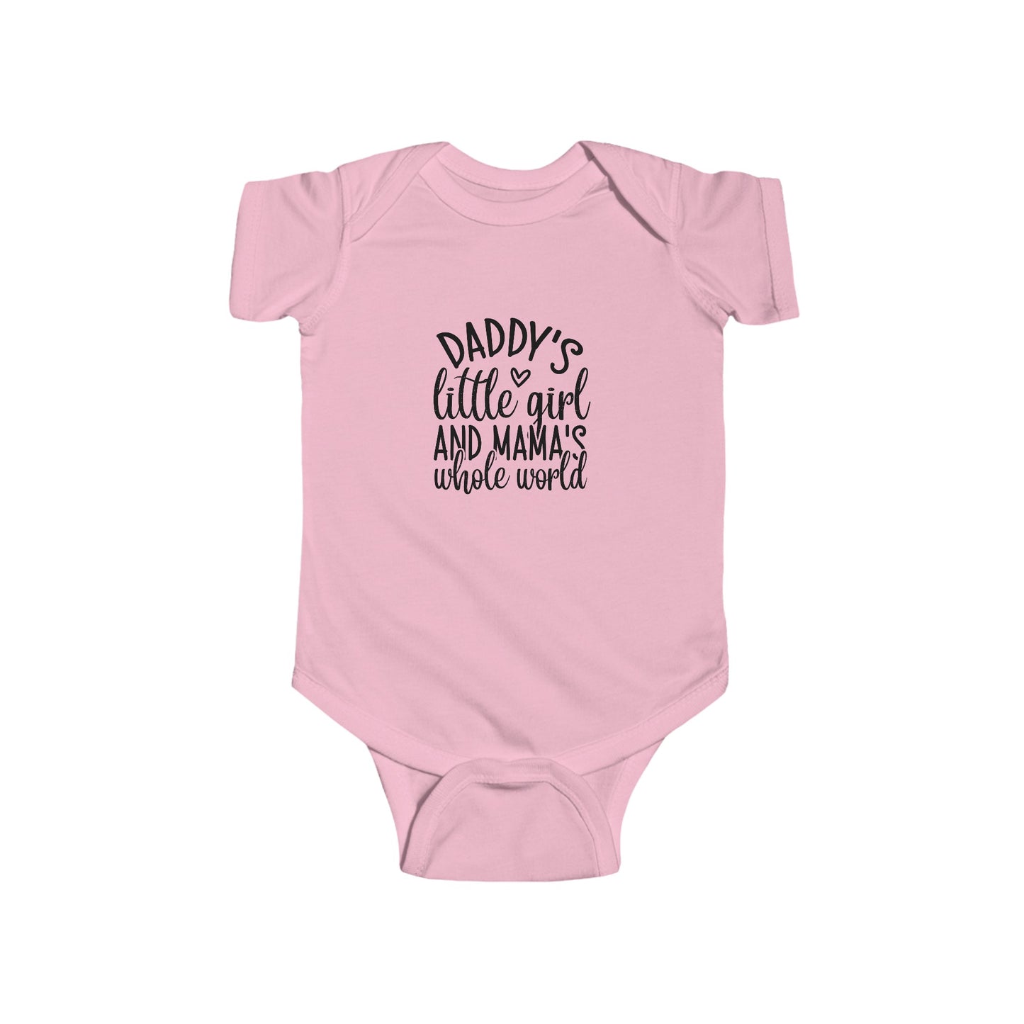 Infant Fine Jersey Onesie: Daddys girl, mamas world onesie