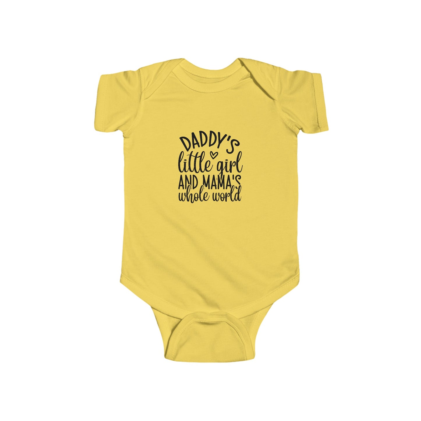 Infant Fine Jersey Onesie: Daddys girl, mamas world onesie