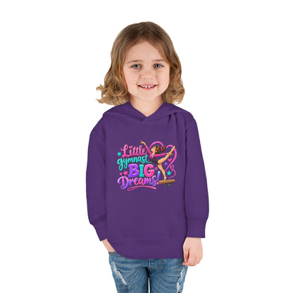 Girls Gymnastics Sweatshirt (Hoodie), Toddler — Little Gymnast, Big Dreams