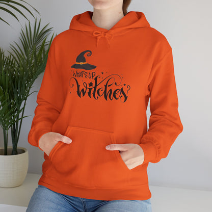 Unisex Heavy Weight Sweatshirt (Hoodie) - Halloween - What's Up Witches?