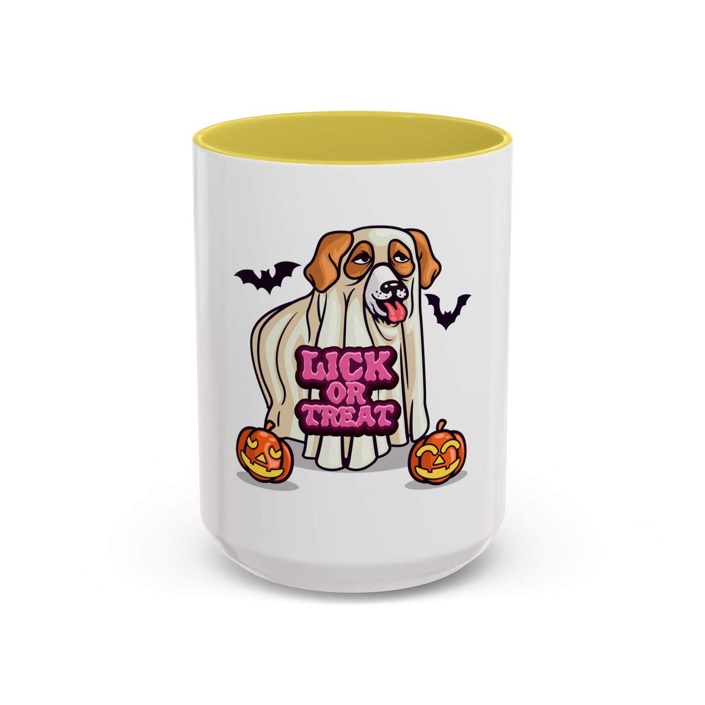 Ceramic Mug (11oz & 15oz) - Halloween - Lick or Treat Dog Graphic