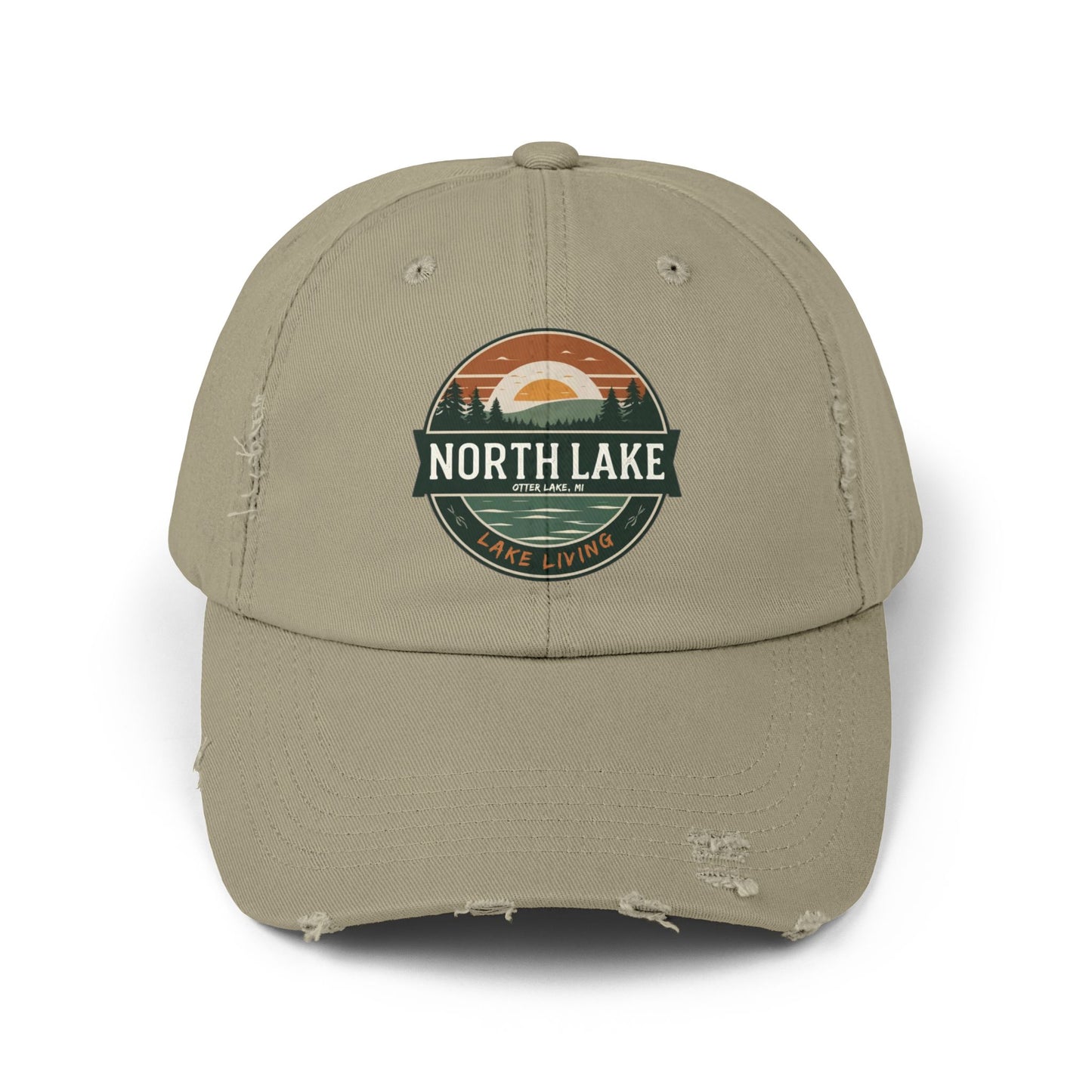 North Lake Distressed Cap — Vintage Lake Living Baseball Hat