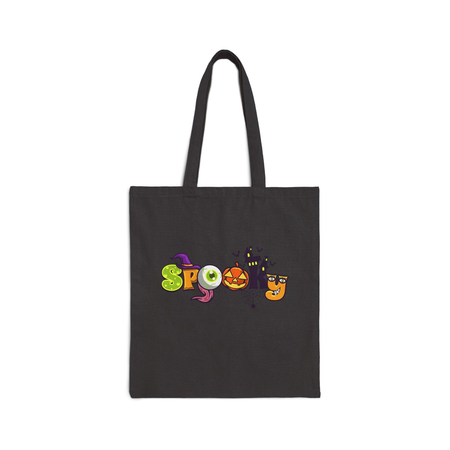 Halloween Canvas Tote Bag: Spooky