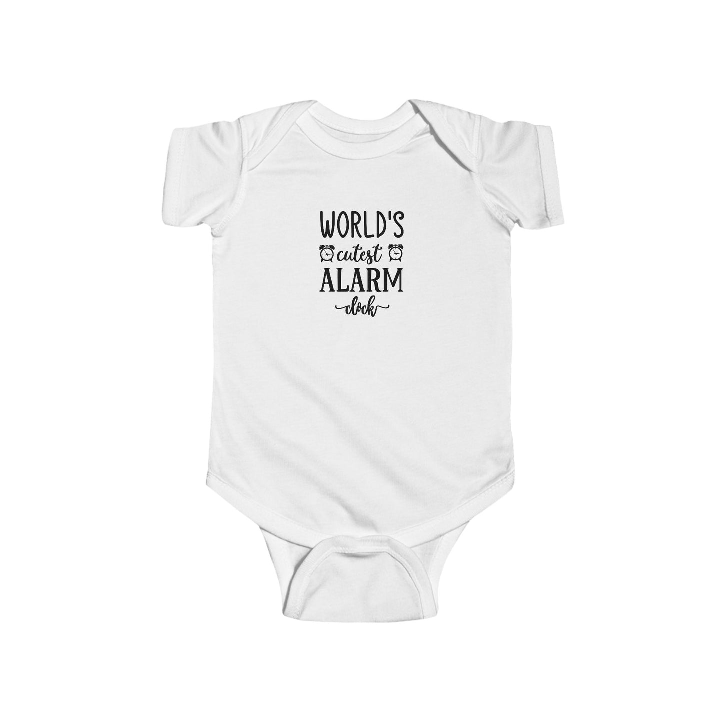 Infant Fine Jersey Onesie: World's cutest alarm clock